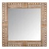Tracey Boyd Engraved Wood Framed Mirror, 24"