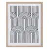 Tracey Boyd Framed Black & White Geometric Lines Canvas Wall Art, 16x20