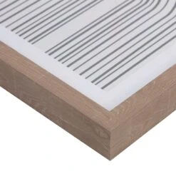 Tracey Boyd Framed Black & White Geometric Lines Canvas Wall Art, 16x20 -Modern Decor Shop tracey boyd framed black white geometric lines canvas wall art 16x20 5