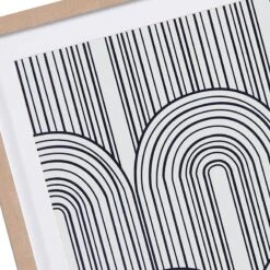 Tracey Boyd Framed Black & White Geometric Lines Canvas Wall Art, 16x20 -Modern Decor Shop tracey boyd framed black white geometric lines canvas wall art 16x20 6