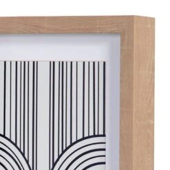 Tracey Boyd Framed Black & White Geometric Lines Canvas Wall Art, 16x20 -Modern Decor Shop tracey boyd framed black white geometric lines canvas wall art 16x20 7