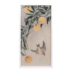 Tracey Boyd Glass Framed Bird Print Wall Art, 13x25