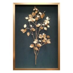 Tracey Boyd Glass Framed Leaf Wall Art, 18x26