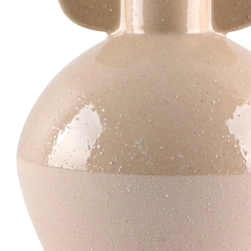 Tracey Boyd Round Terracotta Ceramic Vase, 10" 2 Tracey Boyd Round Terracotta Ceramic Vase, 10" - Image 2