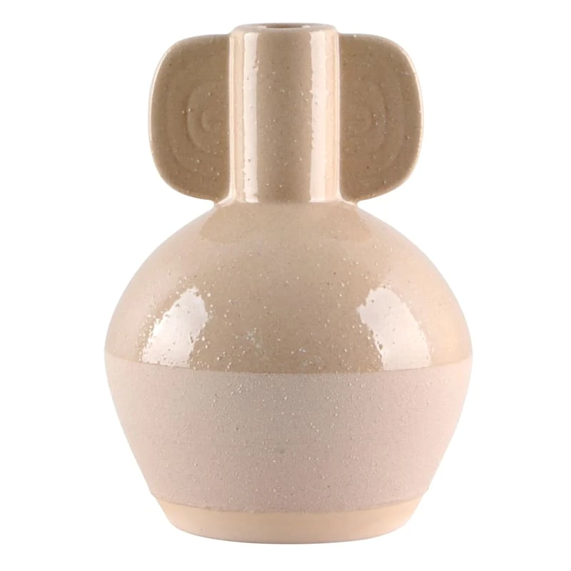 Tracey Boyd Round Terracotta Ceramic Vase, 10" 1 Tracey Boyd Round Terracotta Ceramic Vase, 10"