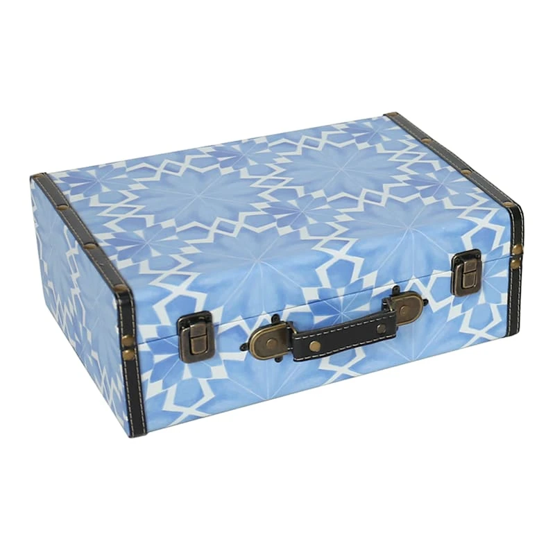 Tracey Boyd Tile Printed Trunk Box, Large 1 Tracey Boyd Tile Printed Trunk Box, Large