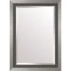 Triple Beaded Silver Wall Mirror, 32x44