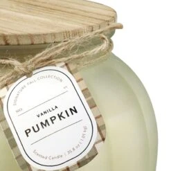 Vanilla Pumpkin Scented Pumpkin Jar Candle, 35.8oz -Modern Decor Shop vanilla pumpkin scented pumpkin jar candle 35.8oz 3