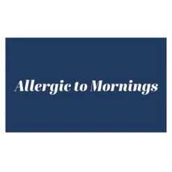 Venus Allergic To Mornings Navy Accent Rug, 26x45