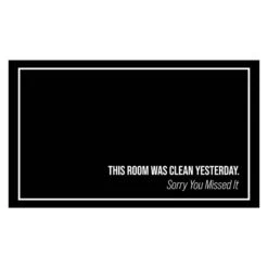 Venus Clean House Black Accent Rug, 26x45