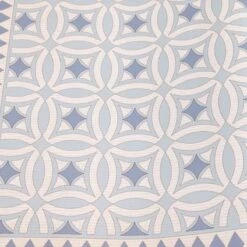 Vinyl Beige/Blue Runner 2x5 -Modern Decor Shop vinyl beige blue runner 2x5 4