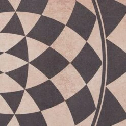 Vinyl Black/Beige Runner 2x5 -Modern Decor Shop vinyl black beige runner 2x5 6