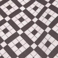 Vinyl Black/White Runner 2x5 -Modern Decor Shop vinyl black white runner 2x5 4