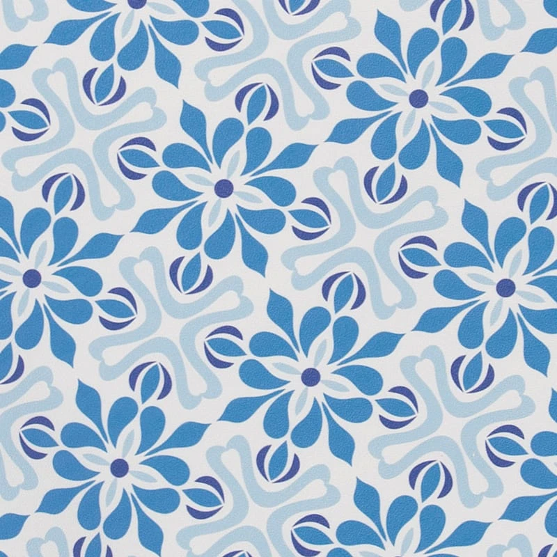 Vinyl Blue/Ivory Runner 2x5 6 Vinyl Blue/Ivory Runner 2x5 - Image 6