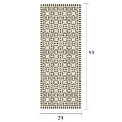 Vinyl Grey/Beige Runner 2x5 -Modern Decor Shop vinyl grey beige runner 2x5 7