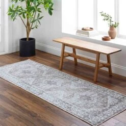 Wash Amelia Taupe Medallion 2X8 -Modern Decor Shop wash amelia taupe medallion 2x8 4