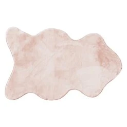 Washable Bliss Blush Faux Rabbit Shaped 30X47