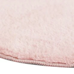 Washable Bliss Blush Faux Rabbit Shaped 30X47 -Modern Decor Shop washable bliss blush faux rabbit shaped 30x47 4