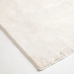 Washable Bliss White Faux Rabbit 27X45 -Modern Decor Shop washable bliss white faux rabbit 27x45 3