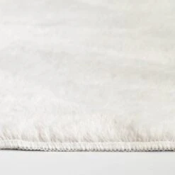 Washable Bliss White Faux Rabbit 27X45 -Modern Decor Shop washable bliss white faux rabbit 27x45 5