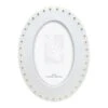 White & Gold Oval Tabletop Photo Frame, 4x6
