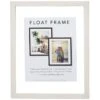 White Linear Profile Floating Wall Frame, 11x14