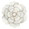 White Metal Wall Flower, 16.5"