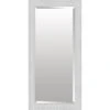 White Scalloped Edges Floor Mirror, 32x66
