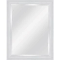 White Wood Framed Gallery Wall Mirror, 30x40