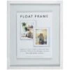 Whitewash Linear Profile Floating Wall Frame, 16x20