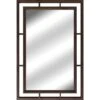 Wood Open Framed Wall Mirror, 24x36