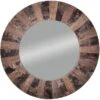 Wood Round Wall Mirror, 32"
