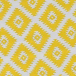 Yellow Diamond Design Plastic Outdoor Area Rug, 5x7 -Modern Decor Shop yellow diamond design plastic outdoor area rug 5x7 3